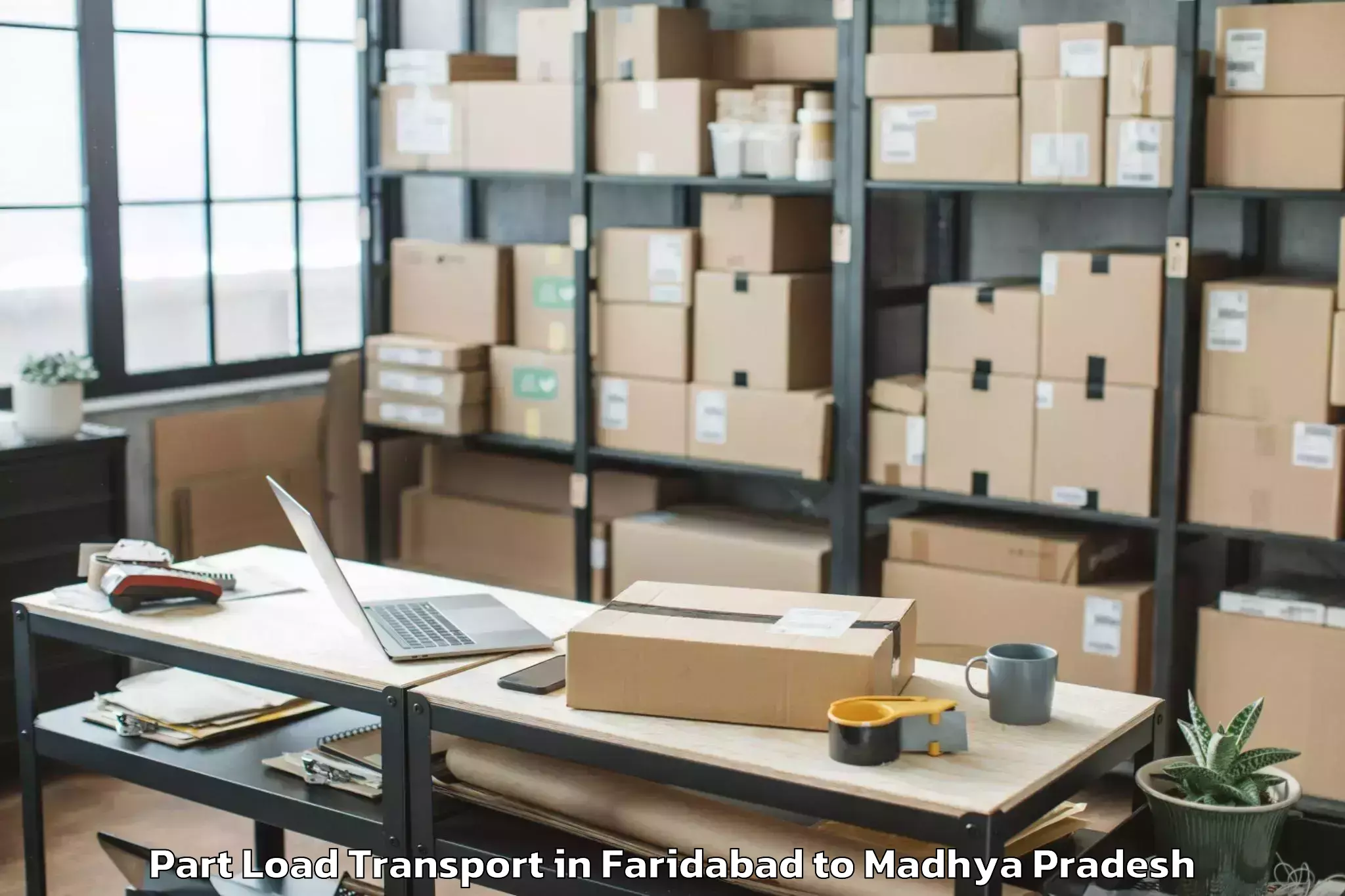 Book Faridabad to Itarsi Part Load Transport